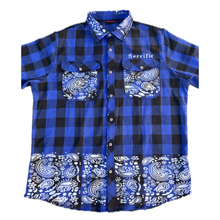 Load image into Gallery viewer, LA DODGERS GRUNGE FLANNEL