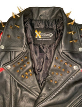 Load image into Gallery viewer, Horrific Red Eagle leather jacket