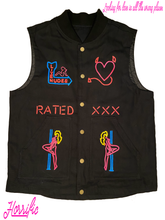 Load image into Gallery viewer, Looking for live in the wrong places canvas vest