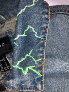 Horrific designs Custom Metallica jacket mens L denim