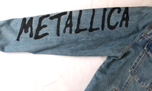 Load image into Gallery viewer, Horrific designs Custom Metallica jacket mens L denim