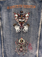 Load image into Gallery viewer, Horrific designs Custom denim jacket mens L american traditional style