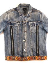 Load image into Gallery viewer, Horrific designs Custom denim jacket mens L american traditional style