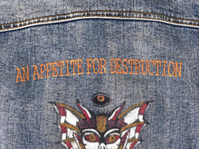 Load image into Gallery viewer, Horrific designs Custom denim jacket mens L american traditional style