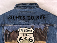 Load image into Gallery viewer, Horrific designs Biker vest mens XL denim