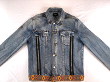 Load image into Gallery viewer, Horrific designs Custom denim jacket mens L american traditional style