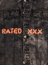 Load image into Gallery viewer, Horrific designs Custom neon jacket men L denim