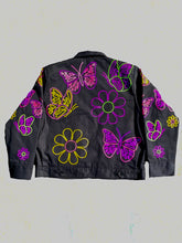 Load image into Gallery viewer, Neon butterfly unisex workers jacket