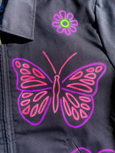 Load image into Gallery viewer, Neon butterfly unisex workers jacket