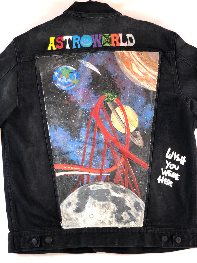 Astroworld 2024 jeans jacket